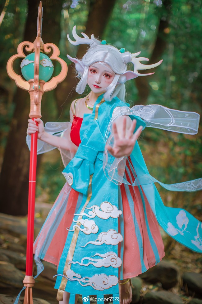 王者荣耀瑶遇见神鹿cos