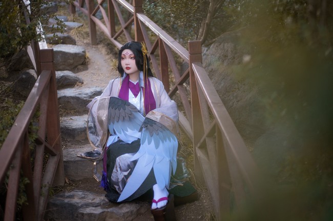 阴阳师手游待宵姑获鸟cos正片