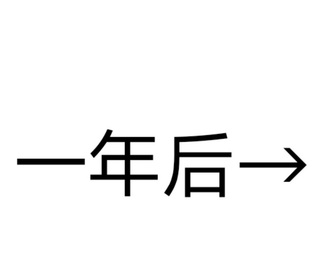 一年前一年后对比