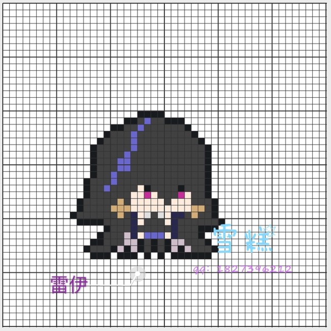 凹凸世界,凹凸学园,拼豆图纸二皇姐w(要个赞… - 半次元 - acg爱好者