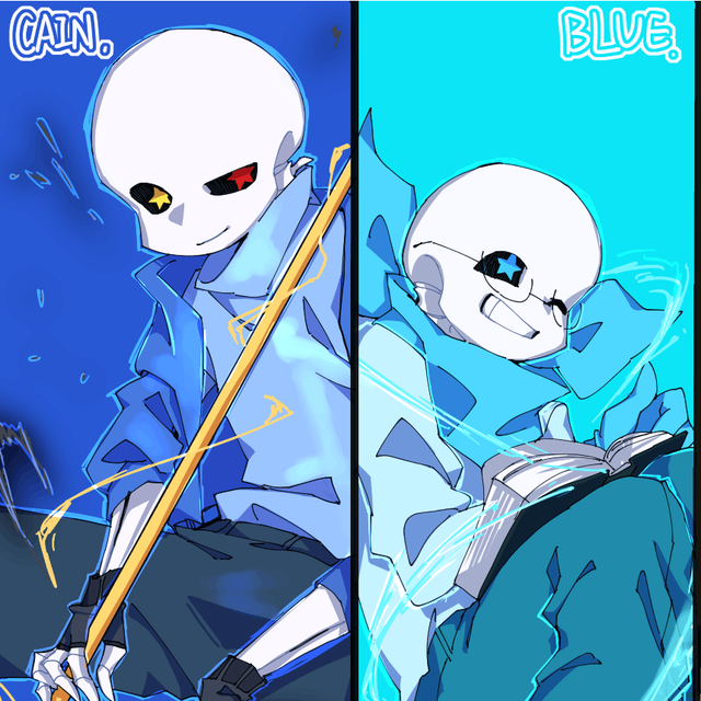 有序領取～愛看番的瑤瑤undertaleundertale ausansdreaminkblue繪畫